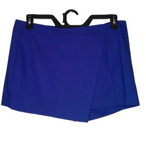 Express Women's 12 NWT Royal Blue Wrap Front Dress Mini Skort